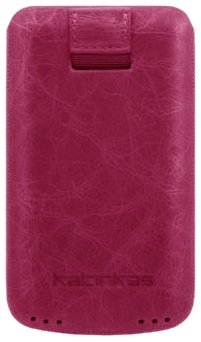 Invisible Shield Katinkas Creased Serie Premium Ledertasche f&uuml;r Giorgio Armani Samsung Galaxy S rosa