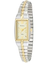 Armitron Womens 753415CHTT NOW Two-Tone Stainless Steel Expansion Bracelet Dress Watch