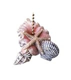 Beach starfish SEA SHELLS conch ceiling FAN PULL chain