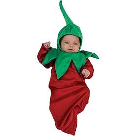 Rubies Costume Co. Deluxe Baby Bunting, Chili Pepper, 1 to 9 Months