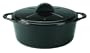 Daniel Boulud Kitchen Infiniti Cast Iron Cookware 6.5 quart Round Roaster, Black