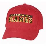 Calgary Flames Platinum Big Boss Stretch Fit Cap Size Medium/Large
