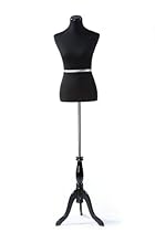 Hot Sale Black Extra Extra Large Female Jersey Covered Mannequin Dress Form Body Form on Black Wood Tripod Base