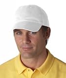 UltraClub Adult Classic Cut Brushed Cotton Twill Unconstructed Cap (8111)