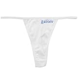 Florida Gators Ladies White College Logo Thong
