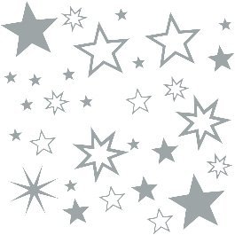 30 Stück Sterne Silber Aufkleber, Mix-Set, Fensterdekoration zu Weihnachten Fensterbild / Fensteraufkleber, Wandtattoo Deko Sticker, Autoaufkleber, Weihnachtsdekoration, Schaufenster In- und Outdoor 70001