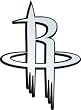 Houston Rockets Silver Auto Emblem - Basketball Sports Merchandise