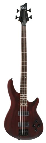 Schecter Omen-4 4-String Electric Bass Guitar Walnut Satin