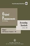 Original Pronouncements, Volumes I, II, III: FASB Statements of Standards 1150, AICPA Pronouncements & FASB Interpretations, Concepts Statements, Technical ... Standards Original Pronouncements)
