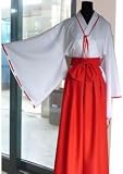 Japanese Anime Cosplay Costume Inuyasha Kikyou & Kikyo , Xl