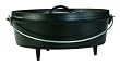 Lodge Logic Pre-Seasoned 8-Quart Camp Dutch Oven with Iron Cover
