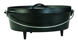 Lodge Logic Pre-Seasoned 8-Quart Camp Dutch Oven with Iron Cover