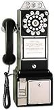 Crosley 1950s Classic Pay Phone - Black