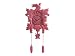 Silly Wall Clock Cuckoo, Plastic, Pink