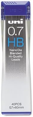 uni-ball Diamond Leads, 0.7mm, HB, Black, 40/Pack