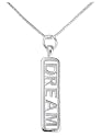 Sterling Silver "Dream" Pendant, 18"