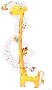 Ihomesport Large Removable Giraffe Kids Height Wall Sticker Nursery Room Baby Kid Wallpaper Deer