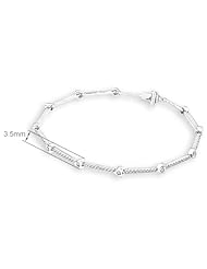 (X1000Diamond) 18K/750 White Gold Heart Shaped Diamond Linked Bracelet 6.5" + 1" (0.72ct, G-H Color, VS2-SI1 Clarity)