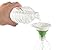 New Mini Silicone Collapsible, Foldable Funnel,Light Green,