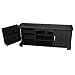 Walker Edison Traditional Wood Universal TV Stand Cabinet Doors and Open Shelves for TV's up to 64