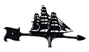 30" Clipper Black Accent Weathervane