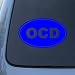 OCD EURO OVAL - Obsessive Compulsive Disorder - Vinyl Car Decal Sticker #1729 | Vinyl...