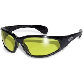 Unbreakable Low Light/Night Driving Glasses Wraps and Free Microfibre Pouch
