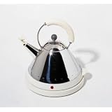 Alessi Michael Graves Electric Kettle in Blue with Red Bird