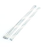 uxcell フレキシブルフラットケーブル 柔軟 フラットケーブル　データケーブル (FFC) 汎用　10本入 18ピン　ホワイト　Aタイプ