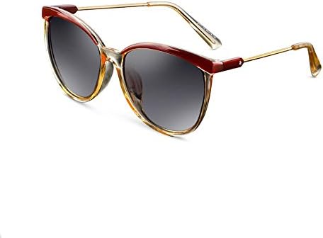 New female fashion sunglasses retro sunglasses influx people driving mirror polarized sunglasses (Champagne color)