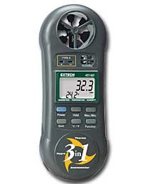 Pocket Hygro-Thermo-Anemometer - Extech - EX-45160 - ISBN: B000Q8O75A - ISBN-13: 0793950451601