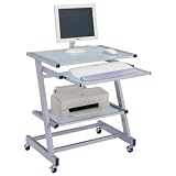 Prota 9 Computer Workstation - White / Silver