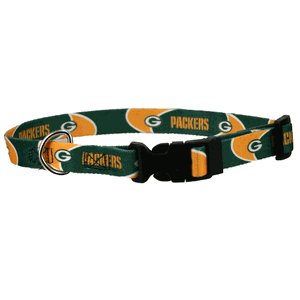 Green Bay Packers Adjustable Pet Dog Collar (Small)