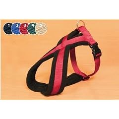 Trixie 20373 Premium Geschirr, S: 35-50 cm/25 mm, rot