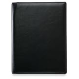 Leather Padfolio with Calculator & Note Pad -- Journal - Black