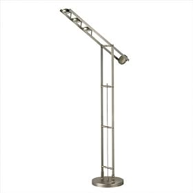 Adjustable Floor Lamp in Antique Brass