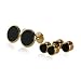Onyx and 14kt Overlay Cufflinks and Studs