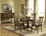 Oak Round Dining Table w/ Wood Top