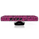 Design Skins for Microsoft KINECT für XBOX 360 - Dark Pink Embroidery Design Folie