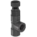 Hayward PVC Globe Valve, FPM Seal, 3/4" Threaded