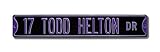 Authentic Street Signs Colorado Rockies 17 Todd Helton DR Street Sign