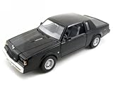 1987 Buick Regal Diecast Car Model 1/24 Black Motormax