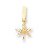 14K Solid Polished Dragonfly TummyToy