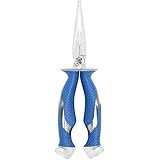 Cuda 8.75-Inch Titanium Bonded Needle Nose Pliers, Blue