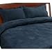 Microsuede King Duvet 3-Piece Set, Navy Image