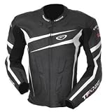 2012 TEKNIC CHICANE LEATHER JACKET (BLACK/WHITE)