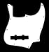 3 Ply Guitar Pickguard Fits Fender Jazz Bass jb - WHIITE