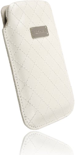 Krusell Coco Leder Etui Tasche f&uuml;r Samsung Galaxy Ace S5830 wei&szlig;