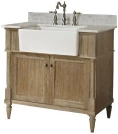 Fairmont Designs 142-FV36 Rustic Chic 36" Farmhouse Vanity Base Cabinet Only Weathered Oak