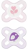 MAM Start Latex Pacifier, Girl, 2-Count